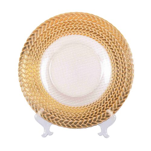 Gold Glass Charger Plate