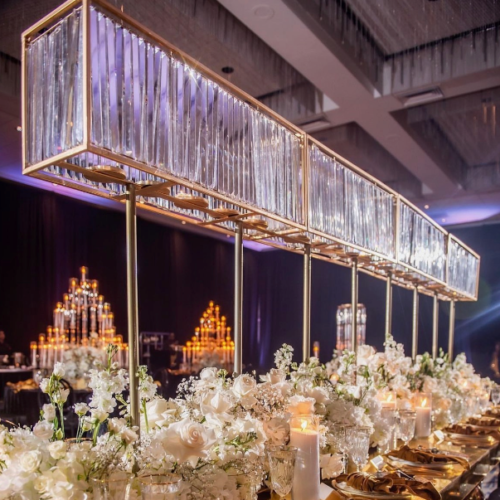 Rectangular Crystal Centerpiece