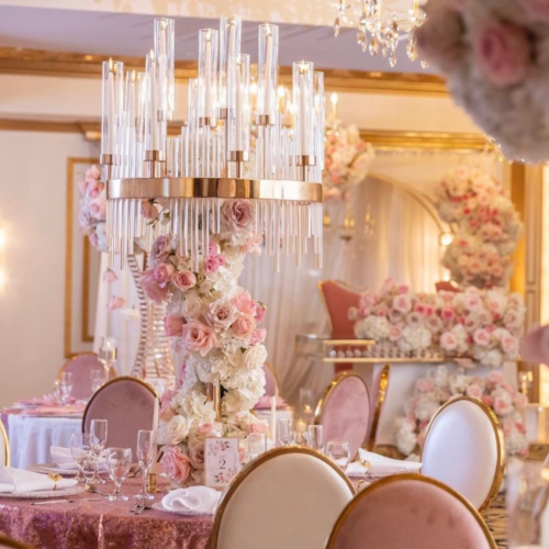 Celine Candelabra (Crystal Gold)
